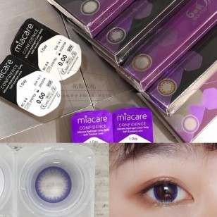 Miacare 美若康矽水膠彩色日拋 綻美紫 Miacare 美若康矽水膠彩色日拋 綻美紫